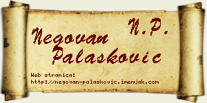 Negovan Palasković vizit kartica